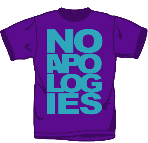 No Apologies Logo T Shirt
